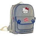 Sac a dos Alpa Grand sac &agrave; bretelles double compartiment Hello Kitty Bleu