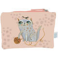 Trousse Enesco Pochette en coton Crasy Cat by Allen Grenoble
