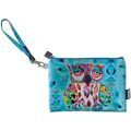 Trousse Enesco Pochette avec lani&egrave;re Hibou par Allen Designs Bleu Grenoble