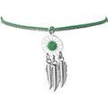 Bracelets sur Grenoble : Bracelets Nusa Dua Bracelet Vert pour femme fantaisie th&egrave;me Indien Argent&eacute;e Vert
