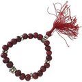 Bracelets Out Of The Blue Bracelet Bouddhiste en perles de bois - Mod&egrave;le Rouge Rouge