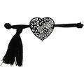 Bracelets Out Of The Blue Bracelet &eacute;lastique fantaisie pour femme noir Coeur Noir Grenoble