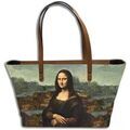 Sac Bandouliere Royal Tapisserie DE VINCI LA JOCONDE Sac de ville - Fabrication Fran&ccedil;aise Marron