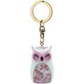 Cadeaux sur Grenoble : Porte cl&eacute; Kontiki WISE WINGS Porte-clefs chouette Blanc