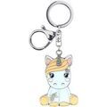 Porte cl&eacute; Kontiki Porte clef en m&eacute;tal collection Candy Cloud 007 Bleu Grenoble