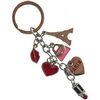 Porte cl&eacute; Tour Design Porte clefs en m&eacute;tal Paris charms - Beaut&eacute; Gris