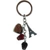 Porte cl&eacute; Tour Design Porte clefs en m&eacute;tal Paris charms - Skull Gris