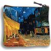 Porte-monnaie Royal Tapisserie VAN GOGH TERRASSE DU CAF&Eacute; LE SOIR Porte Monnaie carr&eacute; Jaune
