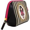 Trousse Santoro London Petite Trousse de beaut&eacute; Gorjuss ray&eacute;e et rose Noir