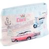 Trousse Item International Pochette cosm&eacute;tique R&eacute;tro garage Bleu