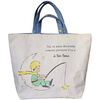 Sac Bandouliere Kiub Grand sac cabas Le Petit Prince en coton blanc