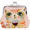 Porte-monnaie Enesco Petit Porte monnaie Wine - Chat par Michelle Allen