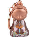 Cadeaux sur Grenoble : Porte cl&eacute; Kontiki Porte clef de collection Little Buddha - Confiance Marron