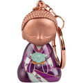Cadeaux sur Grenoble : Porte cl&eacute; Kontiki Porte clef de collection Little Buddha - Le bonheur Violet