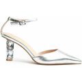Chaussures &agrave; talons femme sur Grenoble : Chaussures escarpins Montevita 90511 Argent&eacute;