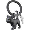 Cadeaux sur Grenoble : Porte cl&eacute; Kontiki Porte-cl&eacute;s chat noir yeux phosphorescents Noir