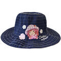 Chapeaux sur Grenoble : Chapeau Sun City Chapeau Charlotte aux fraises bleu jean 2/4 ans