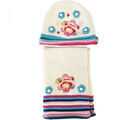 Chapeau Arditex Ensemble bonnet et &eacute;charpe Charlotte aux fraises beige 2-4 ans Beige