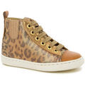 Bottines enfant Shoo Pom - Bottines Cuir PLAY NEW JODLACE L&eacute;opard Marron