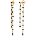 Boucles oreilles Orusbijoux Boucles D Oreilles Argent Dor&eacute; Double Chaine Longue Et Dor&eacute; Grenoble