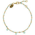 Bracelets Orusbijoux Bracelet En Argent Dor&eacute; Pierre Naturelle Amazonite Dor&eacute; Grenoble