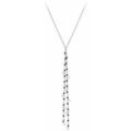 Collier Orusbijoux Collier Cravate Argent Petites Perles Pampilles Et Spinelle Argent&eacute; Grenoble