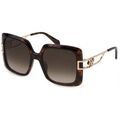 Lunettes sur Grenoble : Lunettes de soleil Blumarine SBM806 Lunettes de soleil, Havana/Marron, 54 mm