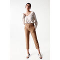 Pantalon Salsa Pantalon SLIM A TAILLE HAUTE Beige Grenoble
