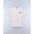 Tee-shirts sur Grenoble : T-shirt Napapijri S-VIGNONI BACK - NP0A4ILX-N1A1 WHITE WHISPER