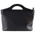 Sac à main Il Bisonte Sac à main en cuir noir Noir Sacs à mains sur Grenoble : Sac à main Il Bisonte Sac à main en cuir noir Noir