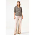 Chemises sur Grenoble : Chemise Garcia Blouse Imprim&eacute;e Soft Kit Noir