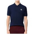 Tee-shirts sur Grenoble : T-shirt Lacoste CHEMISE COL BORD-COTES MA SOFT BRANDING - Marine - XS
