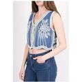 Pull Kebello Gilet F, Bleu