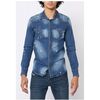 Chemise Kebello Chemise en jeans Slim Fit H, Bleu