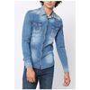 Chemise Kebello Chemise en jeans Slim Fit H, Ciel