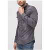 Chemise Kebello Chemise en jeans Slim Fit H, Gris