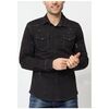 Chemise Kebello Chemise en jeans Slim Fit H, Noir