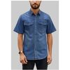 Chemise Kebello Chemisette en jeans H, Bleu
