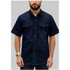 Chemise Kebello Chemisette en jeans H, Bleu