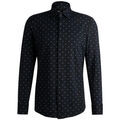Chemise BOSS Chemise &agrave; motifs marine Bleu