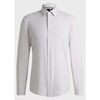 Chemise BOSS Chemise &agrave; motifs ajust&eacute;e beige Beige