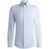 Chemise BOSS Chemise ajust&eacute;e bleue stretch Bleu