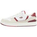 Baskets homme sur Grenoble : Baskets basses Lacoste Baskets homme Ref 64406 2G1 Blanc Bordeaux