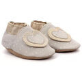 Chaussures enfants sur Grenoble : Chaussons b&eacute;b&eacute; Robeez CHAUSSONS SOUPLES BABY TINY HEART GRIS CLAIR Gris