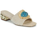 Mules femme sur Grenoble : Mules Ex&eacute; Shoes KATY-424-RAFFIA-BEIGE Beige