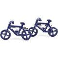 Boutons de manchettes Tony & Paul Boutons de manchette v&eacute;lo bleu Bleu Bleu Grenoble