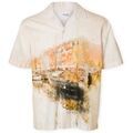 Chemises/chemisettes sur Grenoble : Chemise Selected RelaxCarl Shirt - Apricot