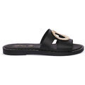 Mules femme sur Grenoble : Mules S.piero BLK LEATHER