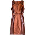 Robe Rinascimento Robe Synth&eacute;tique Camel Marron Grenoble