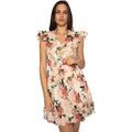 Robe courte Rinascimento &agrave; CFC0103747003 Beige Grenoble